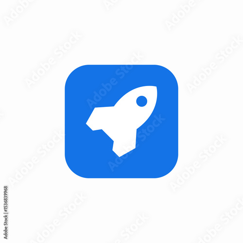 rocket boost icon sign vector
