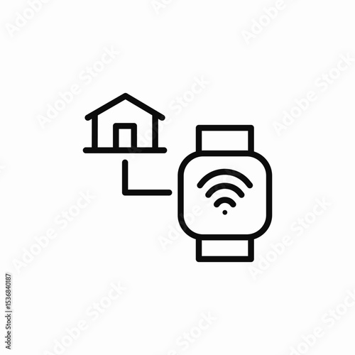 smartwatch signal icon sign vector