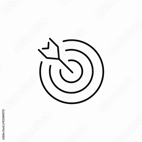target center icon sign vector