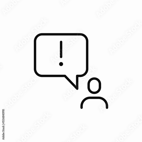 warning message icon sign vector
