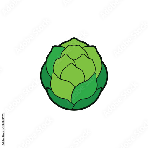 artichoke isolated on white background
