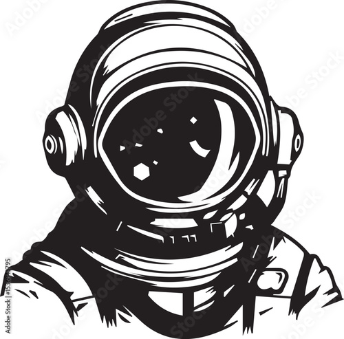   astronaut, vector concept digital art, hand drawn illustration