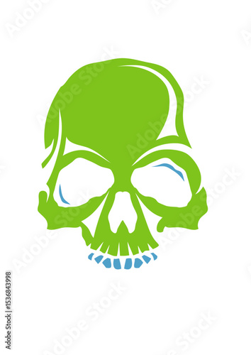 Tete de mort halloween horreur dessin crane