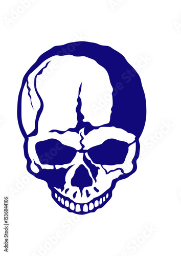 Tete de mort halloween peur dessin crane horreur