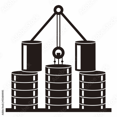 oil barrel vector illustration