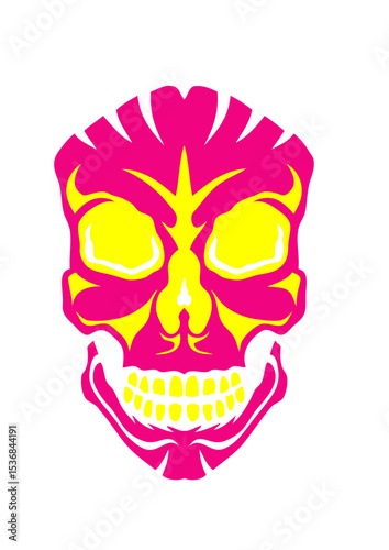 tete de mort halloween peur dessin crane