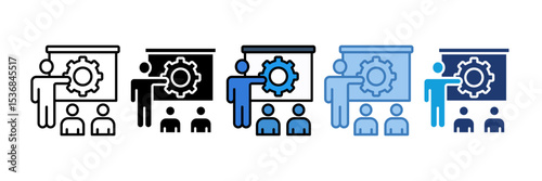 Training And Development Icon Element For Design