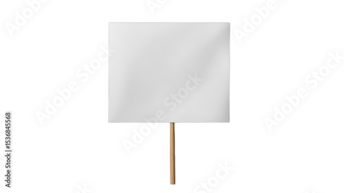 Blank sign waiting for words to inspire change during a sunny outdoor rally in the heart of the city, representing creativity and expression in activism.