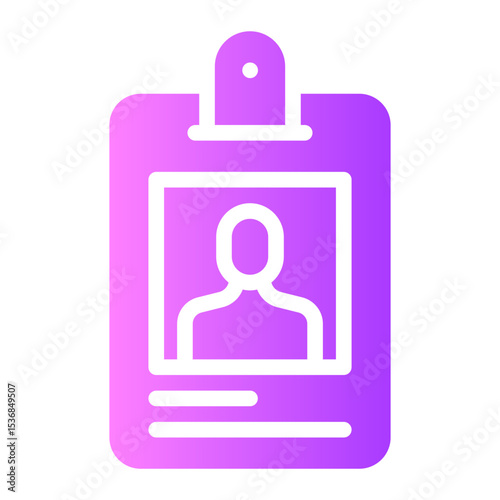id card gradient icon