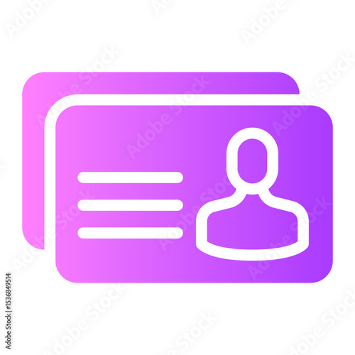 presentation card gradient icon