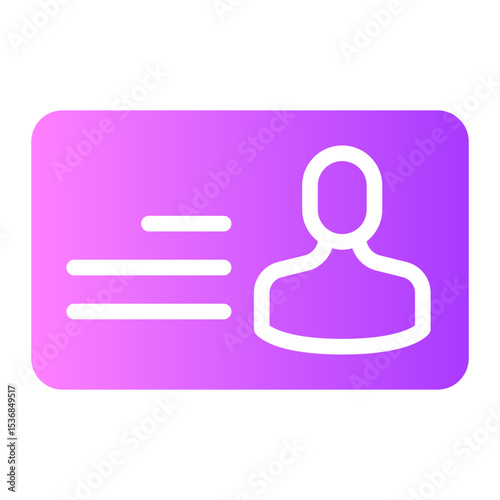 presentation card gradient icon