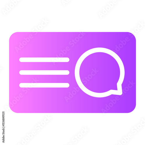 Speech Bubble gradient icon