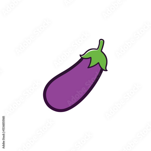 eggplant on a white background