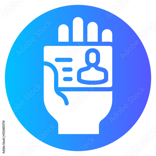 hand gradient icon