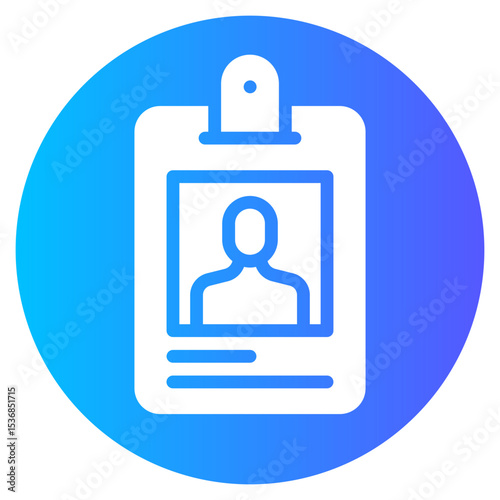 id card gradient icon