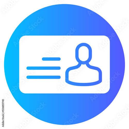presentation card gradient icon