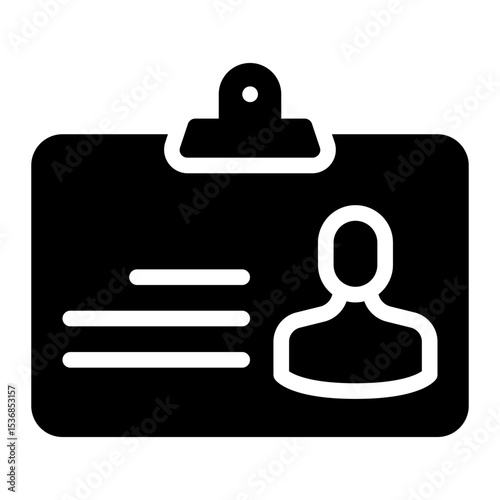 Congress ID glyph icon