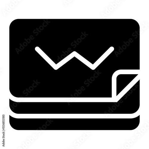 Corner Folded glyph icon