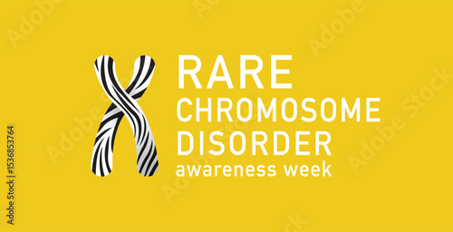 Rare Chromosome Disorder Awareness Week banner.  Vector illustration