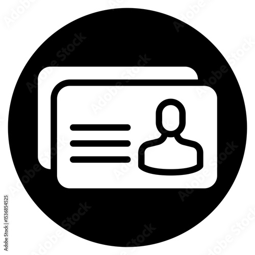 presentation card glyph icon