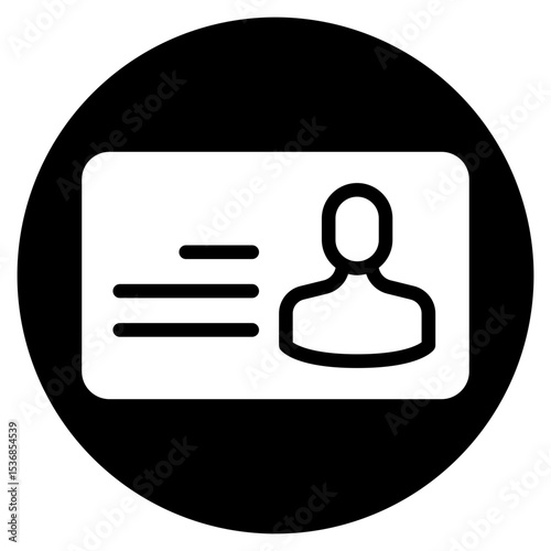 presentation card glyph icon