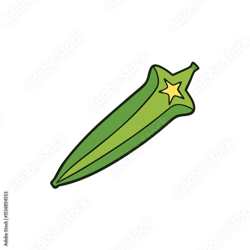 green beans isolated on white