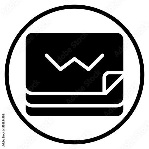 Corner Folded glyph icon