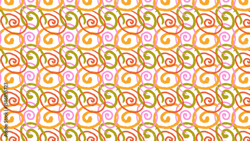 Crayon underline seamless pattern  repeating background made of colorful hand-drawn crayon underlines. Includes wavy, straight, zigzag, and scribbled strokes in multiple bright shades. 