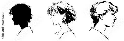 Default profile picture featuring a person's side silhouette