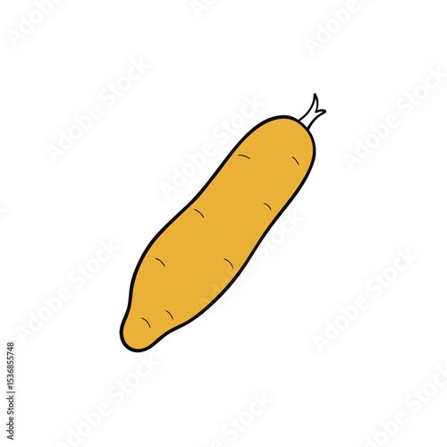 sausage isolated on white