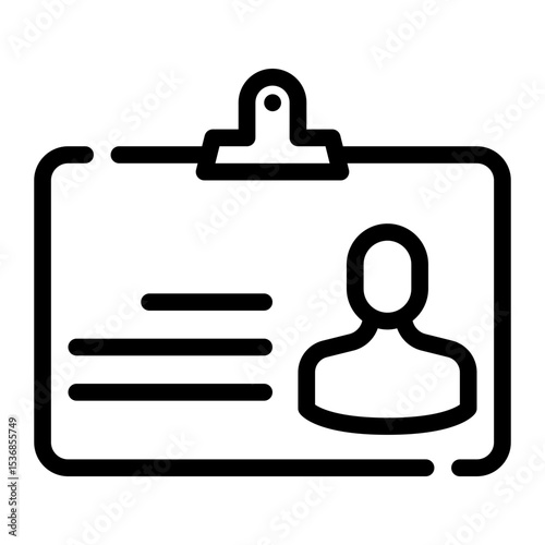Congress ID line icon