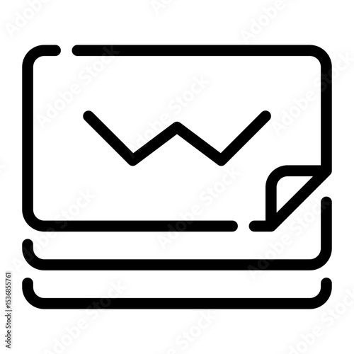 Corner Folded line icon