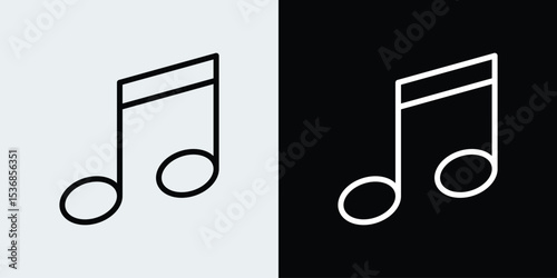 musical note icon stock illustration