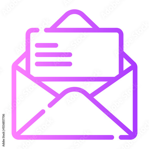 Envelope gradient icon