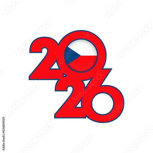 2026 banner with Czech Republic flag inside.