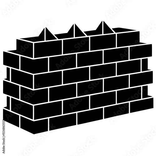3d brick wall