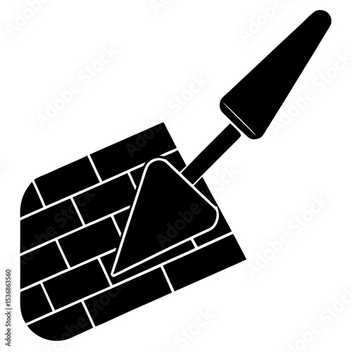 trowel isolated on white