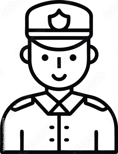 police officer vector