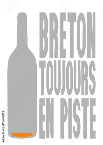 breton toujours en piste bouteille alcool humour