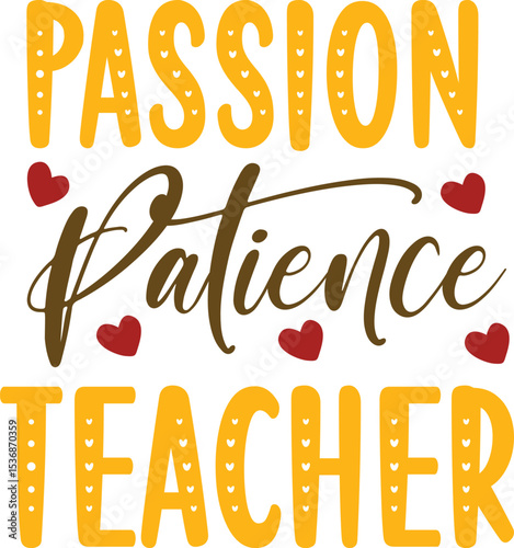 World Teacher's Day SVG Typography Design 
