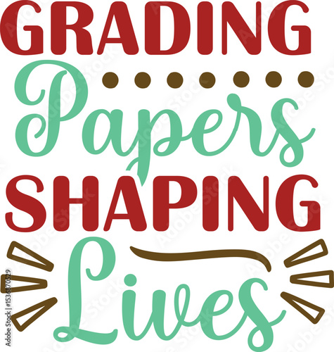 World Teacher's Day SVG Typography Design 
