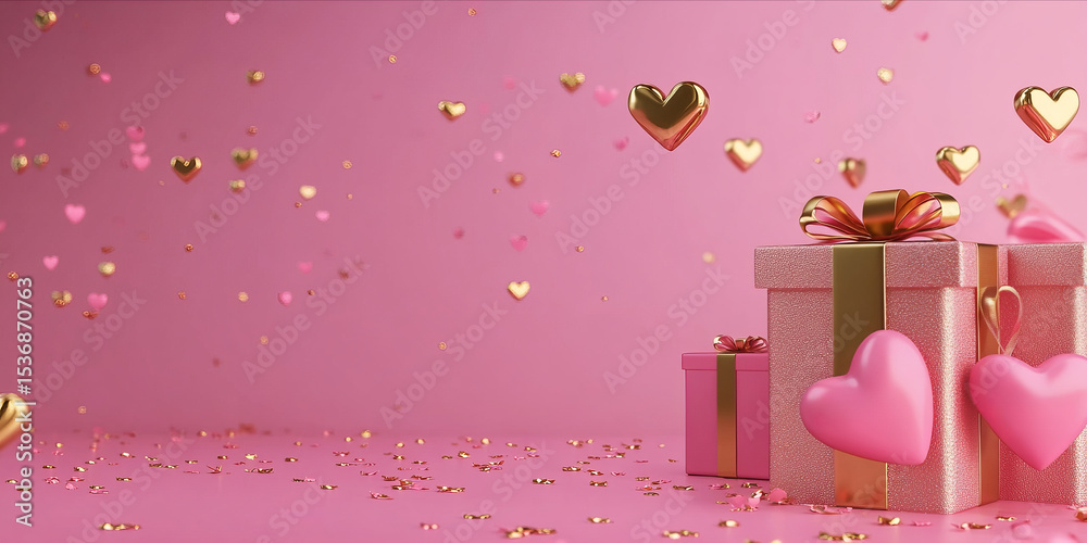 Gift shows festive mood, happiness Gift shows festive mood, happiness