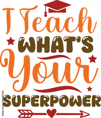 World Teacher's Day SVG Typography Design 
