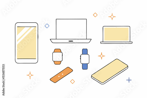 vector illustration of a mobile phone