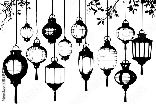 Eid Elements Vector Art Collection, Islamic Eid Icons Vector Set, Decorative Eid Vector Elements, Eid Mubarak Symbol Art, Traditional Eid Elements Vector, Eid Celebration Vector Pack, Flat Eid Element