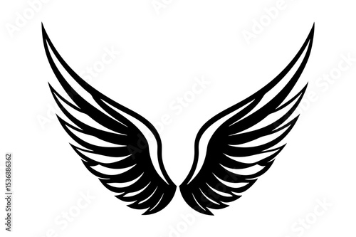 Winged Symbol Design Vector Illustration