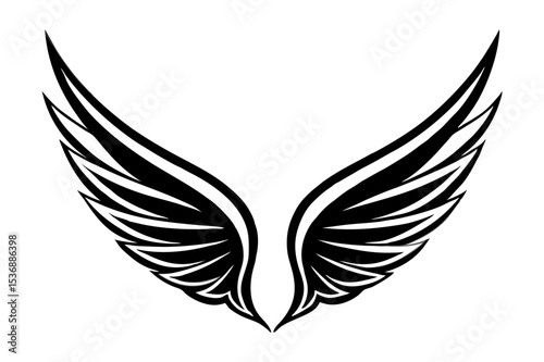 Winged Symbol Design Vector Illustration