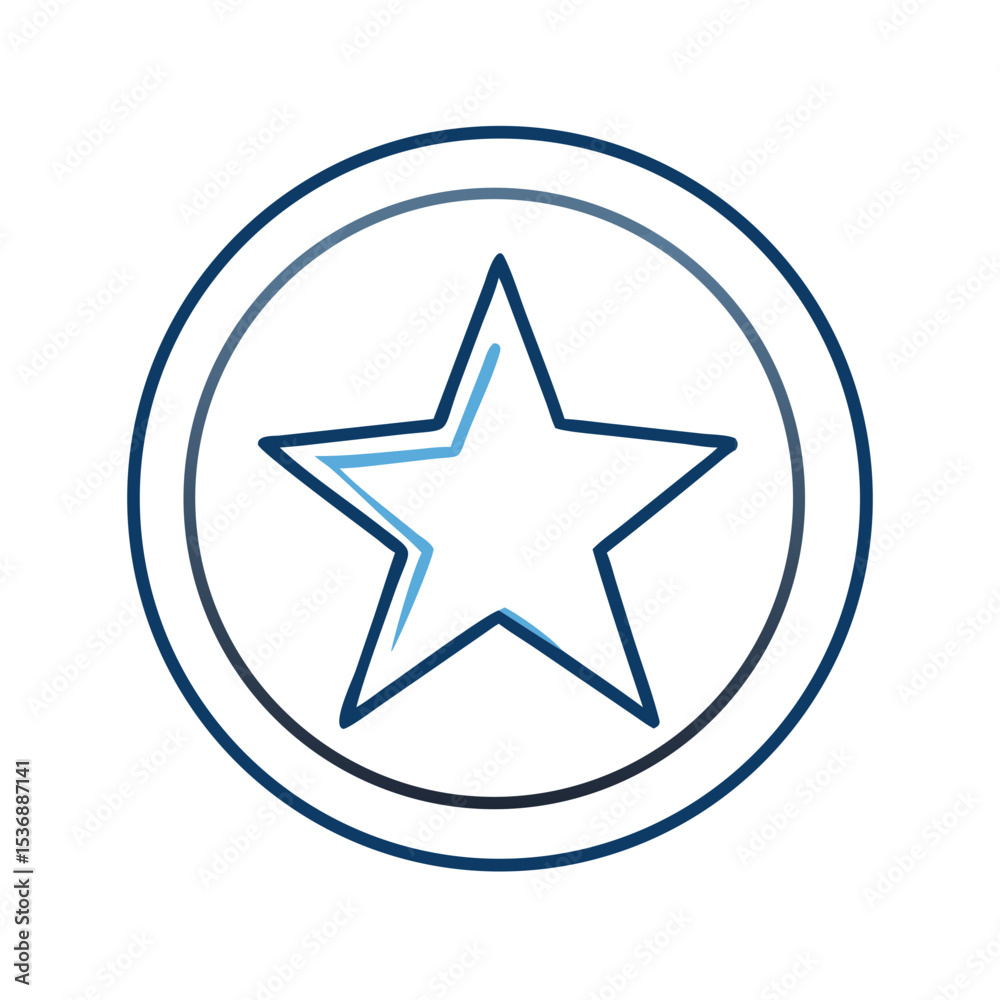 Five-pointed star in a circle, symbolizing victory in sports, perfect for awards, recognition, and motivational materials Five-pointed star in a circle, symbolizing victory in sports, perfect for awards, recognition, and motivational materials