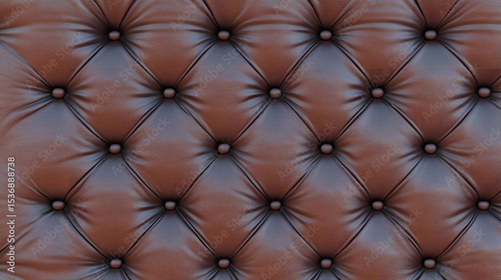 Fototapeta premium Luxury Brown Leather Upholstery Texture Background