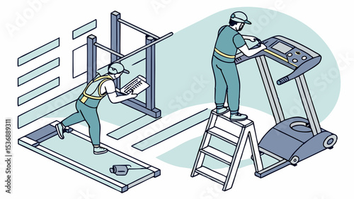 Gym Equipment Installation by Technicians.
